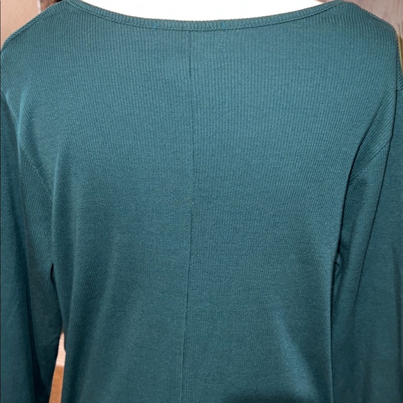 All American Comfort rib, maxi, long sleeve dress green size L petite - Picture 7 of 11